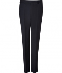 Streamlined and sleek, these classic wool pants from Baldessarini bring elegant appeal to any ensemble - Flat front with button tab, belt loops, off-seam pockets, back welt pockets with buttons - Straight leg with crease detail - Style with a matching blazer or a cashmere pullover and leather jacket Streamlined and sleek, these classic wool pants from Baldessarini bring elegant appeal to any ensemble - Flat front with button tab, belt loops, off-seam pockets, back welt pockets with buttons - Straight leg with crease detail - Style with a matching blazer or a cashmere pullover and leather jacket