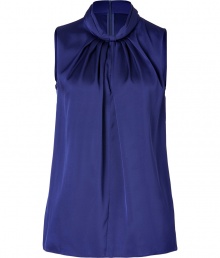 A feminine essential separate perfect for building the foundation of your look, Hugos stretch silk top guarantees a polished finish to your outfit - Stand-up collar with knot at front, sleeveless, hidden back zip - Softly tailored fit - Team with a blazer, pencil skirt and leather carryall tote for work A feminine essential separate perfect for building the foundation of your look, Hugos stretch silk top guarantees a polished finish to your outfit - Stand-up collar with knot at front, sleeveless, hidden back zip - Softly tailored fit - Team with a blazer, pencil skirt and leather carryall tote for work