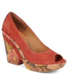 The platform and wrapped sculpted wedge heel of Sofft's Olivia pumps are the best part. The platform and wrapped sculpted wedge heel of Sofft's Olivia pumps are the best part.