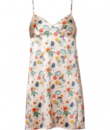 Stylish camisole slip dress made ..of fine, beige silk stretch - Feminine floral print in a typical Stella McCartney look - Slim spaghetti straps - The dress falls loose, yet snug - Fashionable and sexy, also wonderfully comfortable thanks to the stretch content - Combine with the matching briefs Stylish camisole slip dress made ..of fine, beige silk stretch - Feminine floral print in a typical Stella McCartney look - Slim spaghetti straps - The dress falls loose, yet snug - Fashionable and sexy, also wonderfully comfortable thanks to the stretch content - Combine with the matching briefs