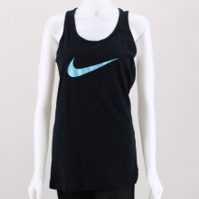 This slim fit women's tank top sports the iconic Swoosh for a classic look. Featuring ribbed trim & a pearlized print. 100% Cotton. Machine wash. Imported.