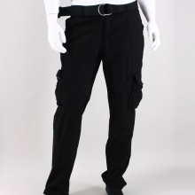 Keep with the rugged look of military influence with these men's poplin cargo pants. These lightweight pants offer a cool and casual look in a straight fit with button closure pockets, d-ring belt & zip fly. 100% Cotton. Machine Wash. Imported. Keep with the rugged look of military influence with these men's poplin cargo pants. These lightweight pants offer a cool and casual look in a straight fit with button closure pockets, d-ring belt & zip fly. 100% Cotton. Machine Wash. Imported.