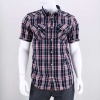 Supernova Aldo Plaid Woven Tee
