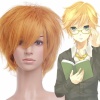 Vocaloid Kagamine Len Short Straight Cosplay Wig Golden Brown. Christmas Shopping, 4% off plus free Christmas Stocking and Christmas Hat!
